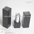 LS6137 with clear top black square lipstick tube